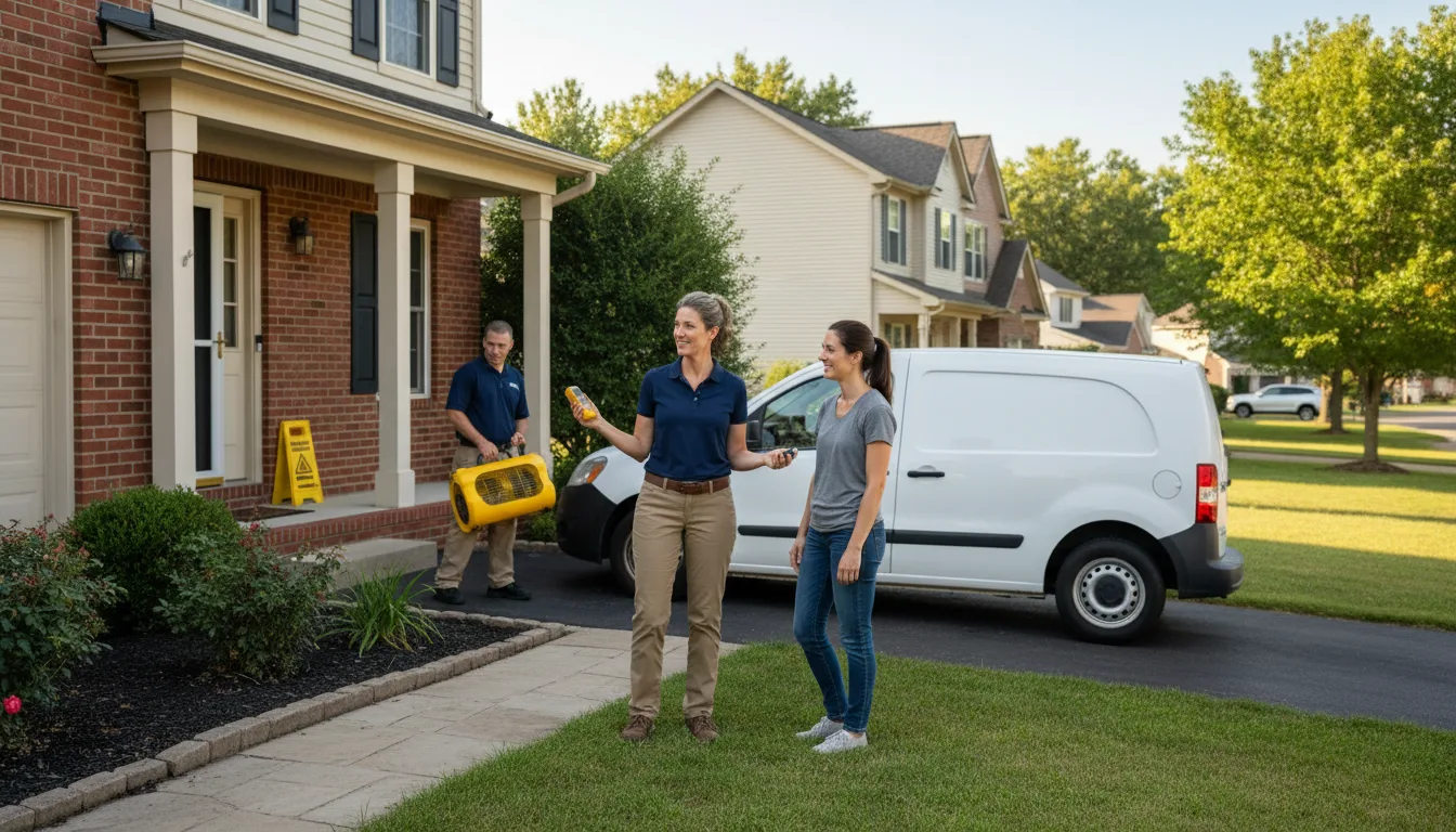 Residential water damage restoration in Stevensville, VA